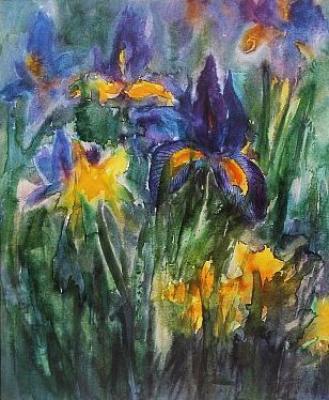 Iris art print by Ute Mertens