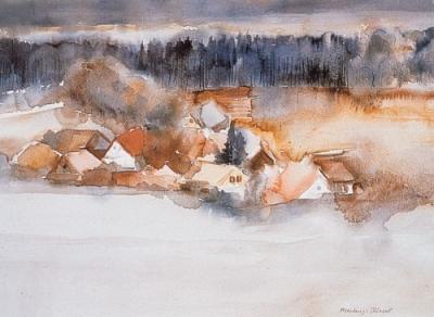 Winter art print by Ute Mertens