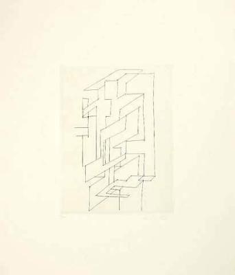 Gordes Gestalt art print by Victor Vasarely