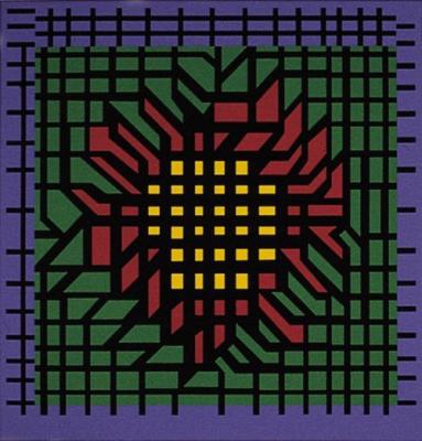 Kat-Zag art print by Victor Vasarely