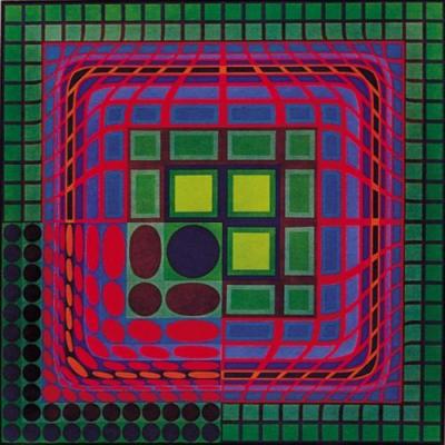 Koskar art print by Victor Vasarely
