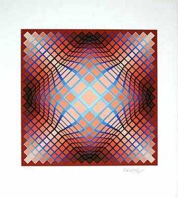 Motiv I art print by Victor Vasarely
