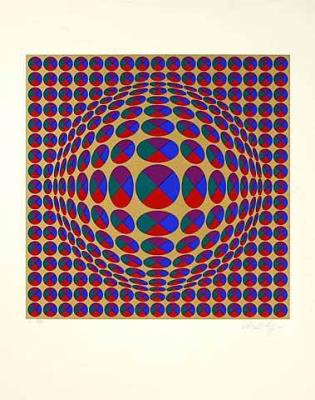 Neptun 3 art print by Victor Vasarely