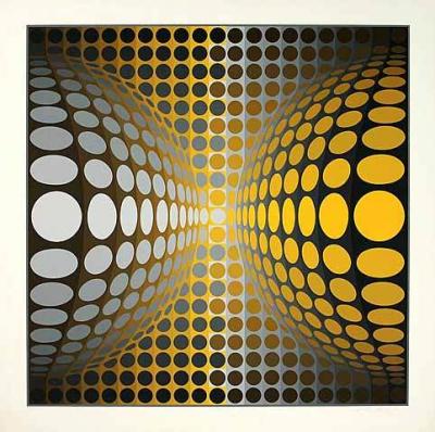Ond J.G. art print by Victor Vasarely