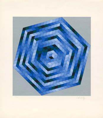 Sette (1988) art print by Victor Vasarely