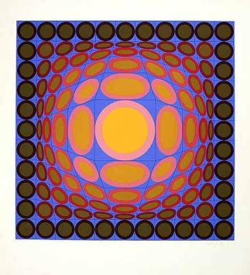 Tri Vega art print by Victor Vasarely