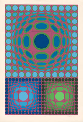 Untitled XXX art print by Victor Vasarely