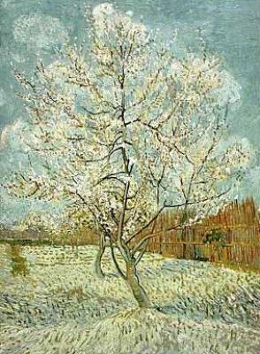 Bl�hender Pfirsichbaum art print by Vincent Van Gogh