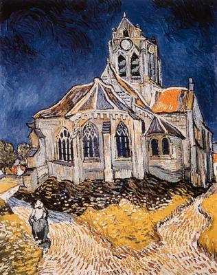 Eglise d'Auvers art print by Vincent Van Gogh