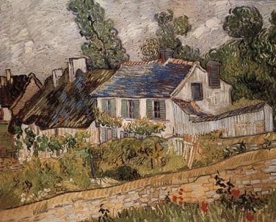 H�user in Auvers art print by Vincent Van Gogh