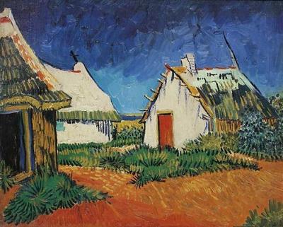 Mas blancs � Saintes-Maries art print by Vincent Van Gogh