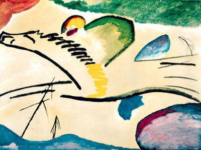 Lyric Reiter art print by Wassily Kandinsky