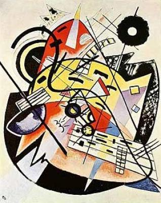 The white dot art print by Wassily Kandinsky