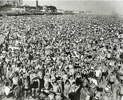 Coney Island art print by Weegee