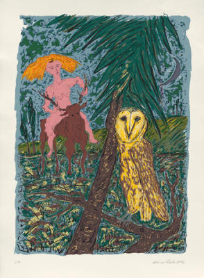 Eule von Heimbach, 2002 art print by Werner Reuber