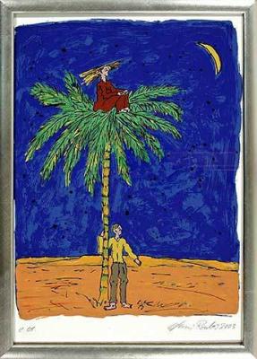 Mond-Anziehung art print by Werner Reuber