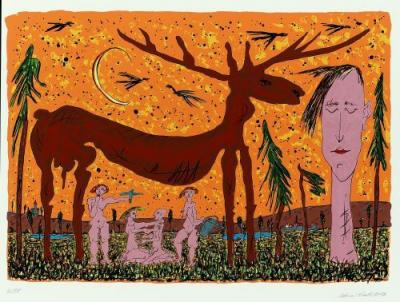 Sommernacht art print by Werner Reuber