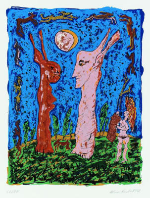 Zwiegespr�ch art print by Werner Reuber