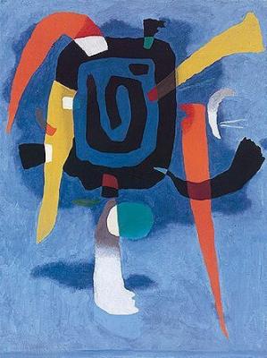 Bluxao V, 1955 art print by Willi Baumeister