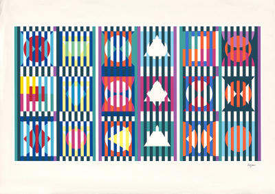 Visual Forms art print by Yaacov Agam