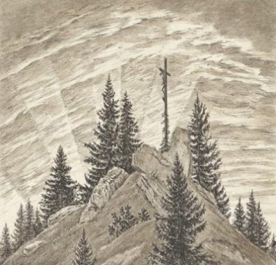 D�rer, Kreuz im Gebirge art print by Zwicker