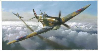 Defence of the Realm (Spitfire) art print by Adrian Rigby