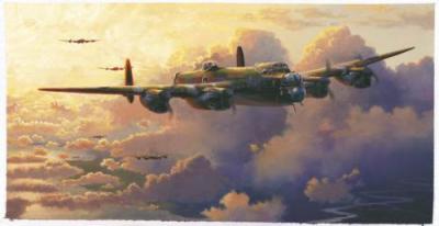 Heading into Darkness (Lancaster) art print by Adrian Rigby