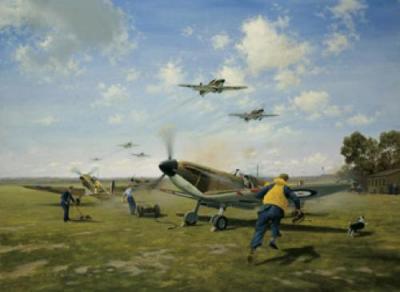 Scramble art print by Gerald Coulson