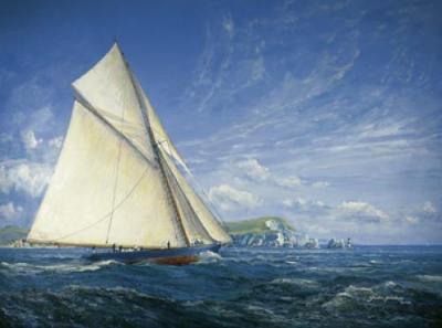 Royal Yacht Britannia 1893 art print by Gordon Frickers
