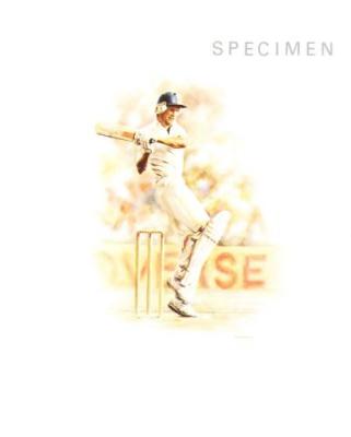 The Batsman, David Gower art print by Mandy Shepherd
