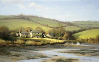 Kingsbridge Estuary art print by Peter Symonds