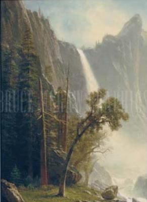 Bridal Veil Falls, Yosemite, ca 1871-73 art print by Albert Bierstadt