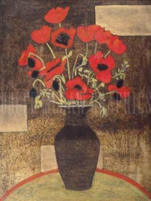 Oriental Poppies art print by Beverly Jean