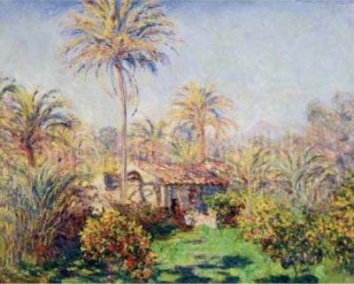 Small Country Farm at Bordighera art print by Claude Monet