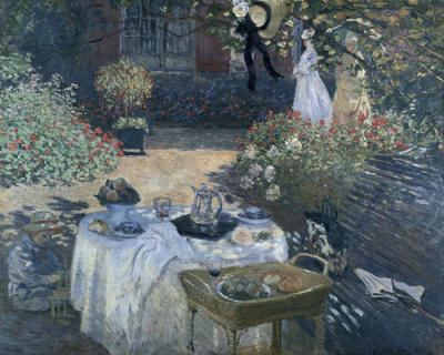 The Luncheon art print by Claude Monet