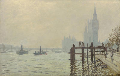 The Thames below Westminster art print by Claude Monet