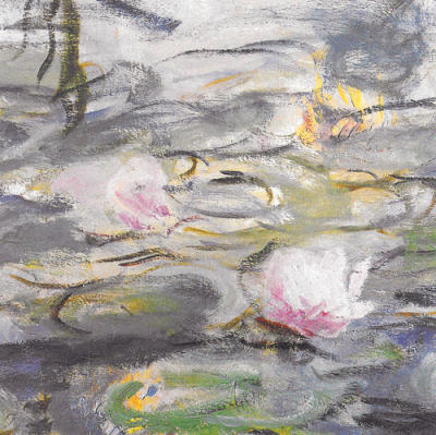 WaterLillies & Willow Branches II art print by Claude Monet