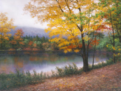 Golden Autumn art print by Diane Romanello