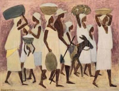 To Market art print by E. Wilson