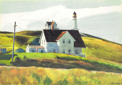 Hill and Houses, Cape Elizabeth, Maine, 1927