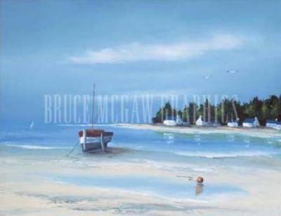 Coastal Inlet I art print by Georges Flanet