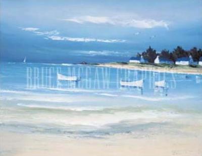 Coastal Inlet II art print by Georges Flanet
