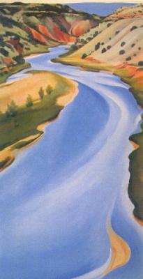 Blue River art print by Georgia O'Keeffe