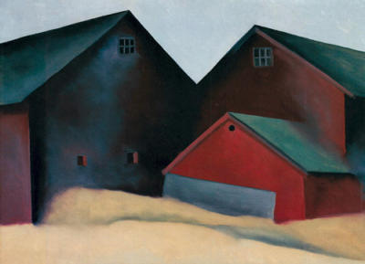 Ends of Barns, 1922 art print by Georgia O'Keeffe