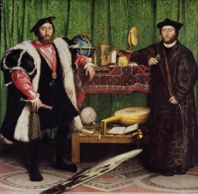 The Ambassadors art print by Hans Holbein