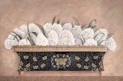 Lilac Cache Pot art print by Jennette Brice