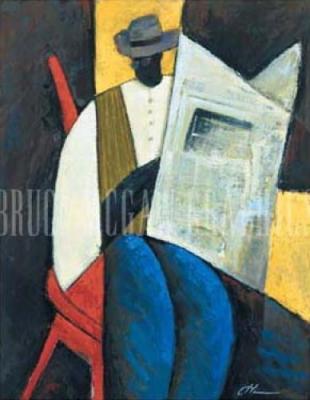 Grabbin' the Headlines art print by Joseph Holston