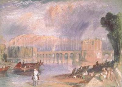 Bridge of Meulan art print by Joseph Mallord William Turner