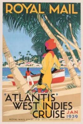 Atlantis - West Indies Cruise, 1939 art print by Kenneth D. Shoesmith