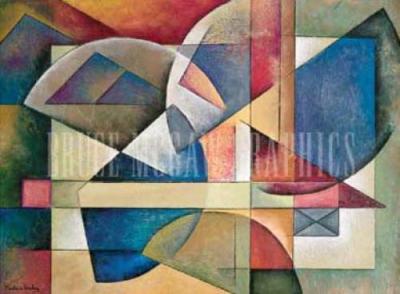 Unfolded Spheres art print by Marlene Healey